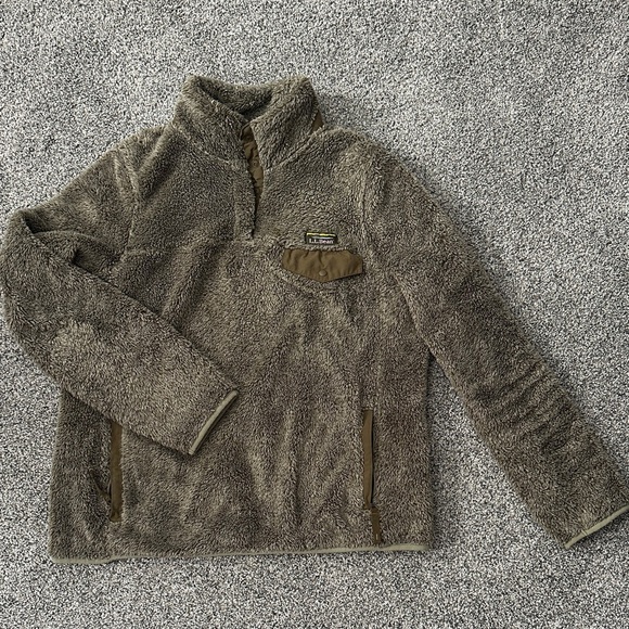 L.L. Bean Other - L.L.Bean Womens Zip Up Fleece Sweater - Earthy Brown